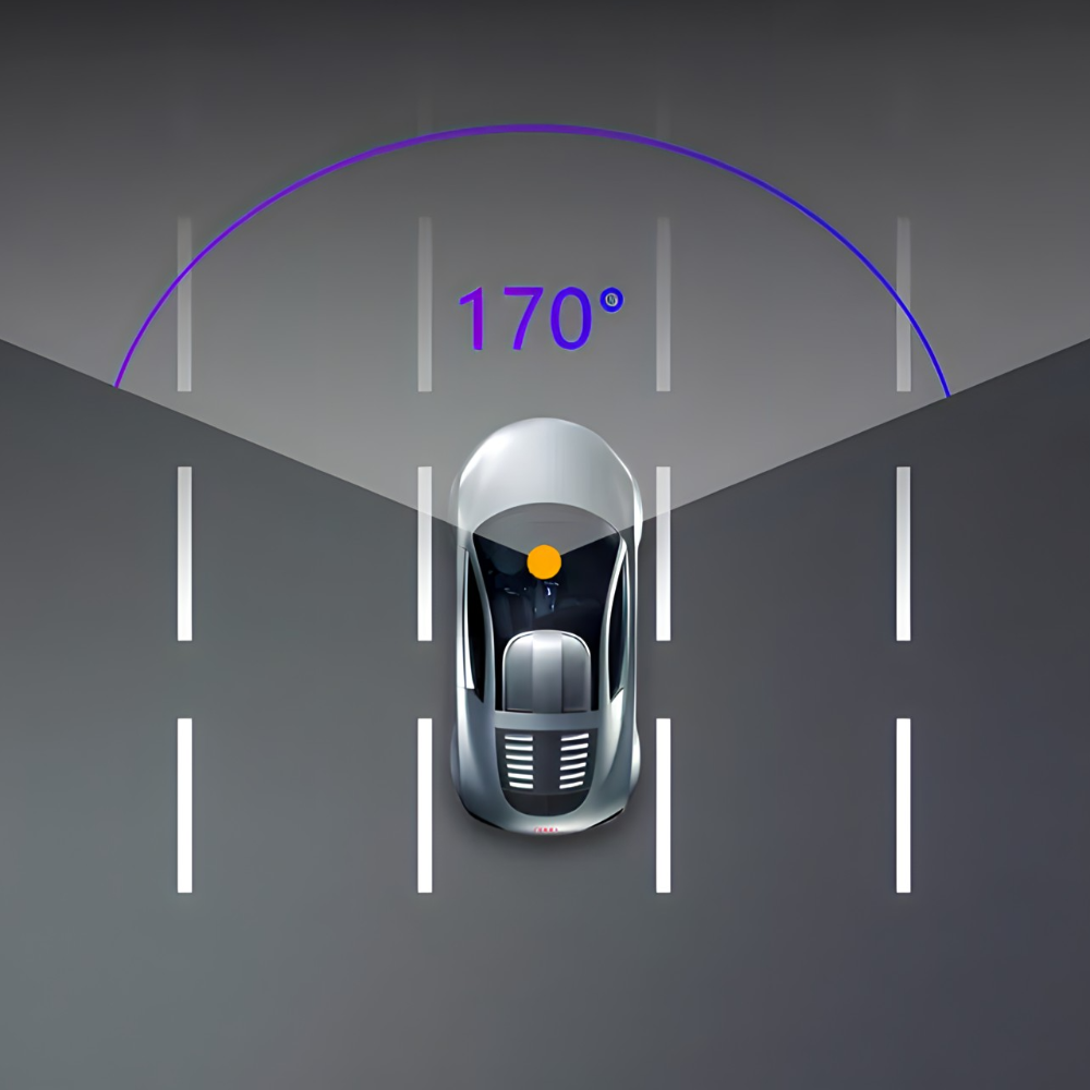snima spoljasnjost auta u rasponu od 170 stepeni
