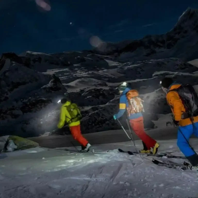 skijanje sa kapom sa led lampom